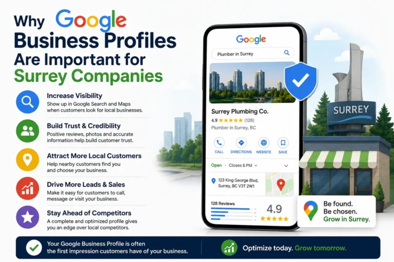 Why Google Business Profiles Are Important for Surrey Companies