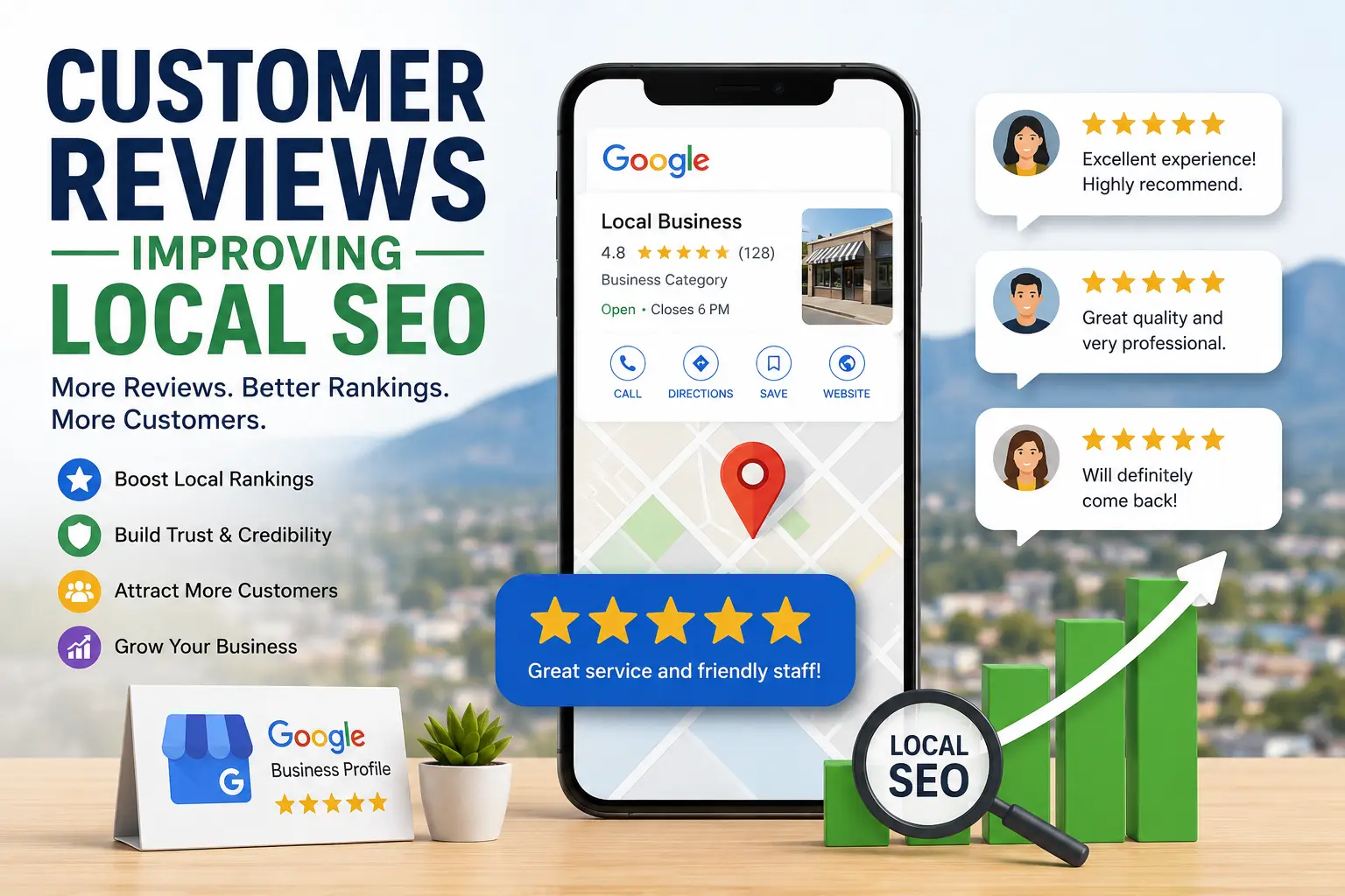 Local SEO Abbotsford, Google Reviews, Google Business Profile, Abbotsford SEO, Local Search, Customer Reviews, Google My Business, Local Business Marketing