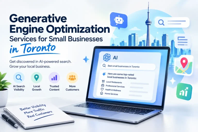 Toronto small business with Generative Engine Optimization services that improve AI search visibility