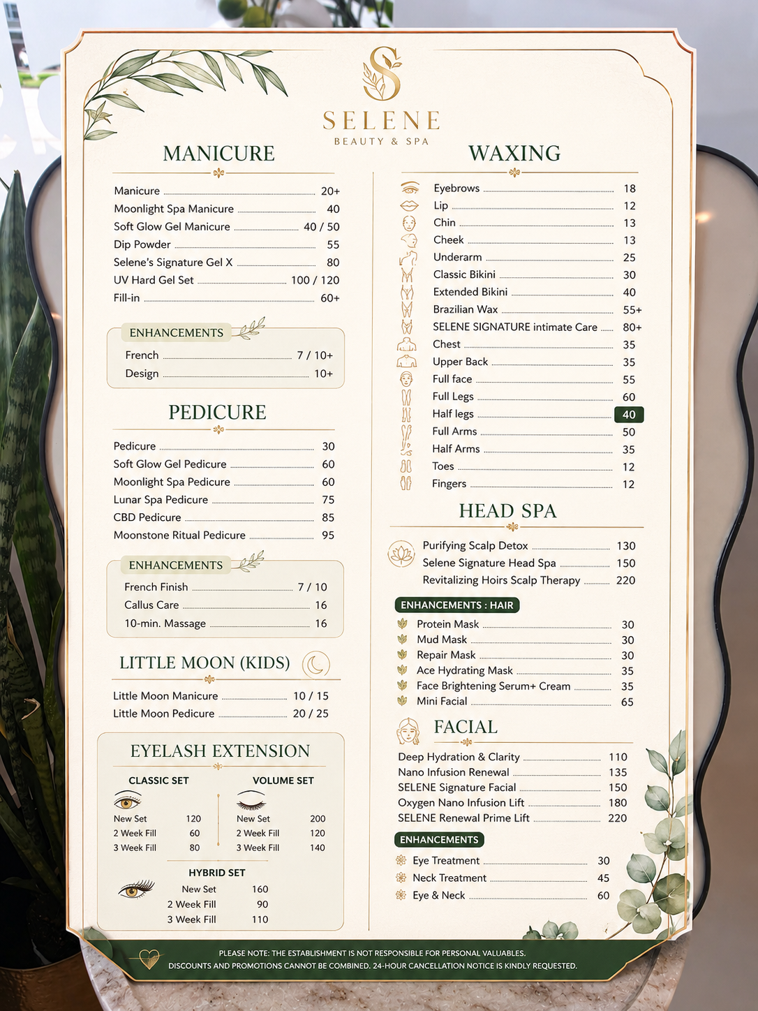 Menu Card